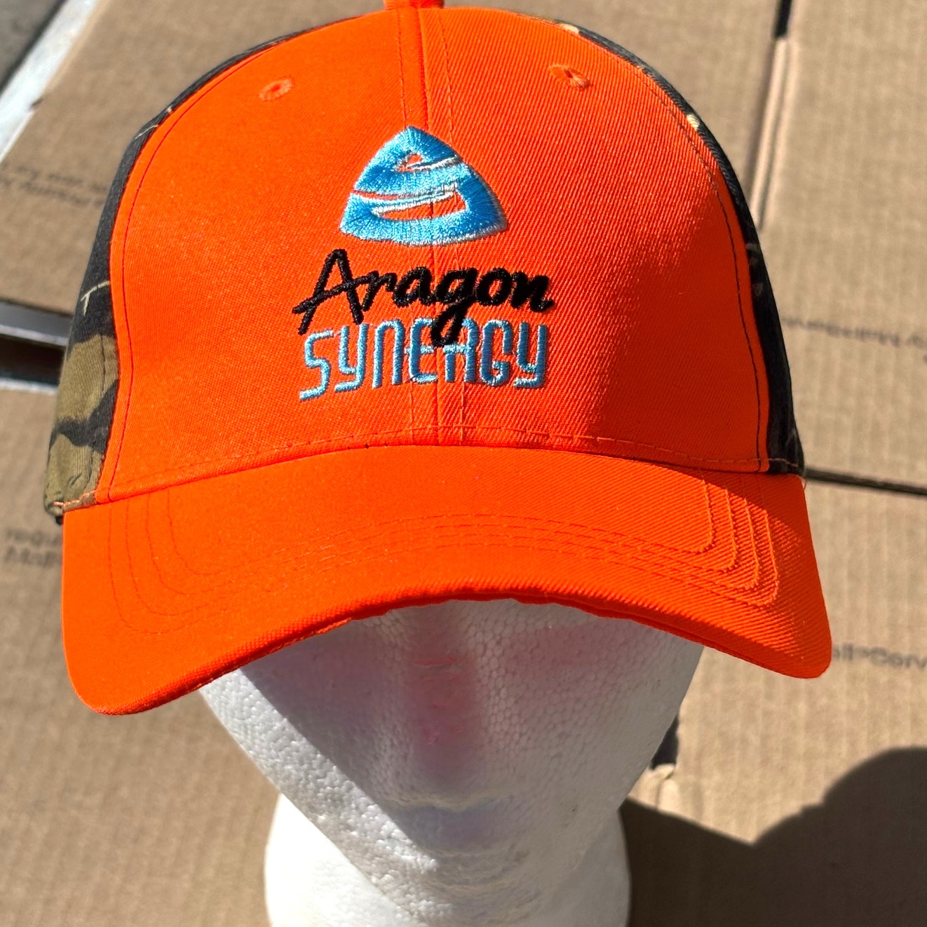 Orange Camo Men's Hat